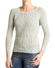 MAGLIA IN COTONE EFFETTO MELANGE