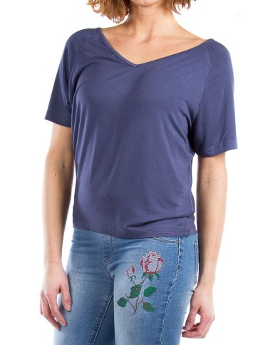 T SHIRT IN VISCOSA STRETCH