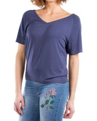 T SHIRT IN VISCOSA STRETCH