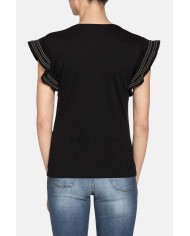 T-SHIRT SCOLLO V IN JERSEY 100% COTONE. Vestibilità slim.