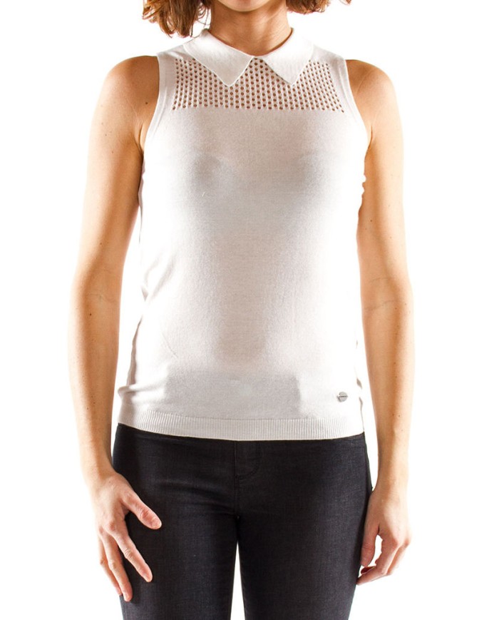 CANOTTA IN MAGLIA MISTO VISCOSA