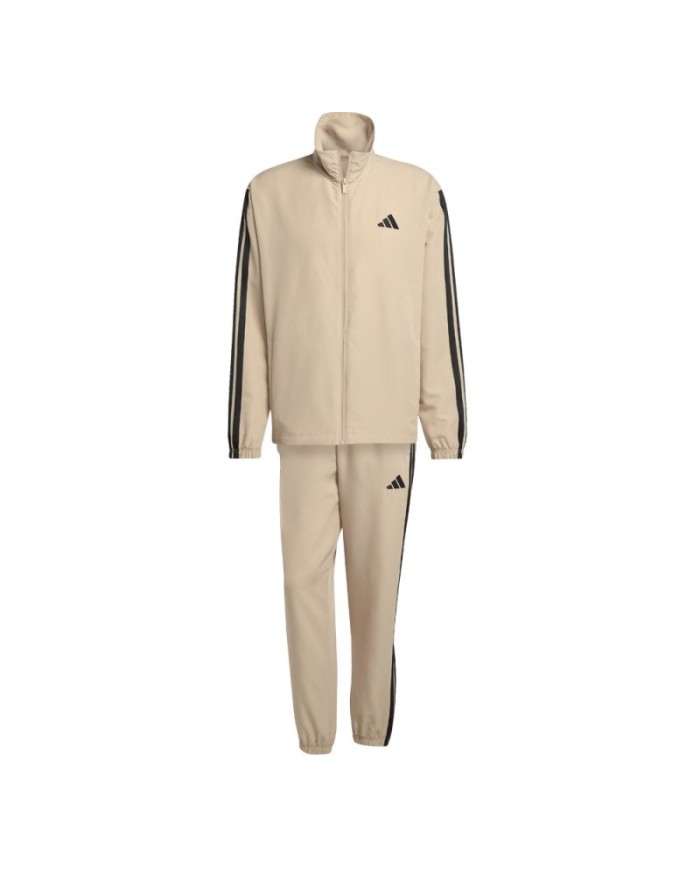 Tuta da Uomo Adidas Sportswear Basic 3-Stripes Woven Microfibra Beige Adulto JX3149