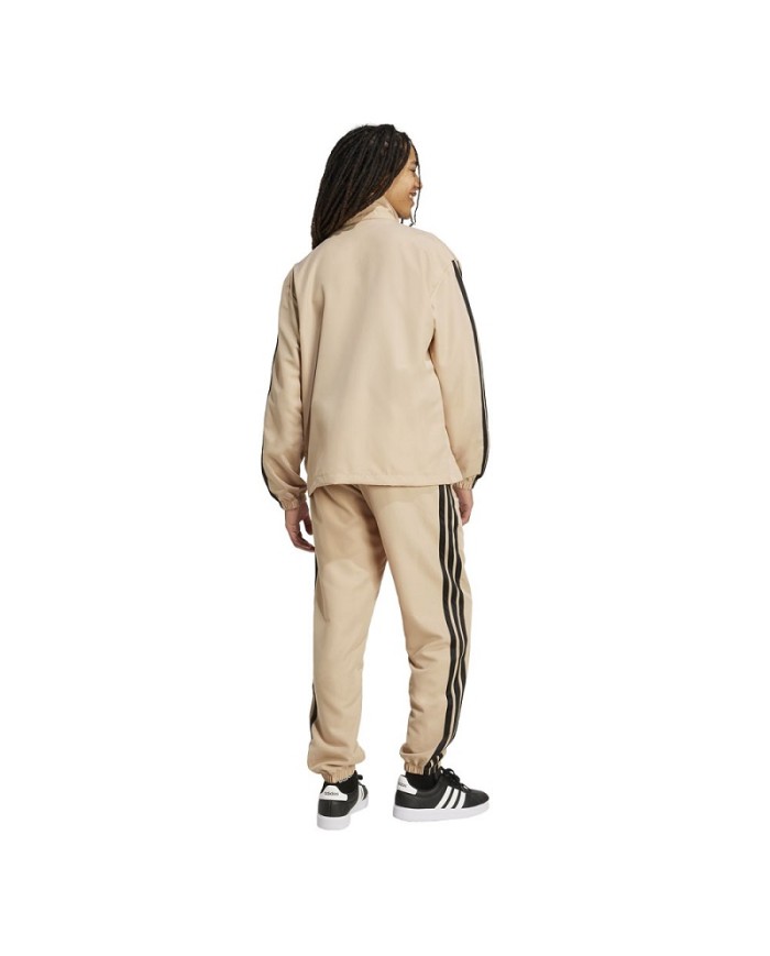 Tuta da Uomo Adidas Sportswear Basic 3-Stripes Woven Microfibra Beige Adulto JX3149