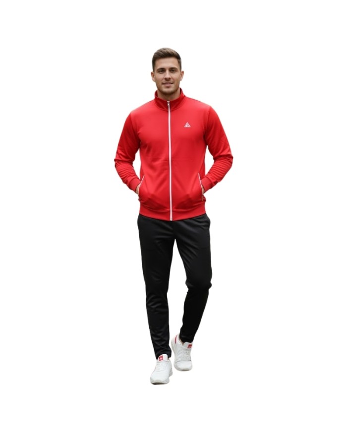 Tuta da Adulto Aki in Triacetato Full Zip Rosso Nero AKUAI25510