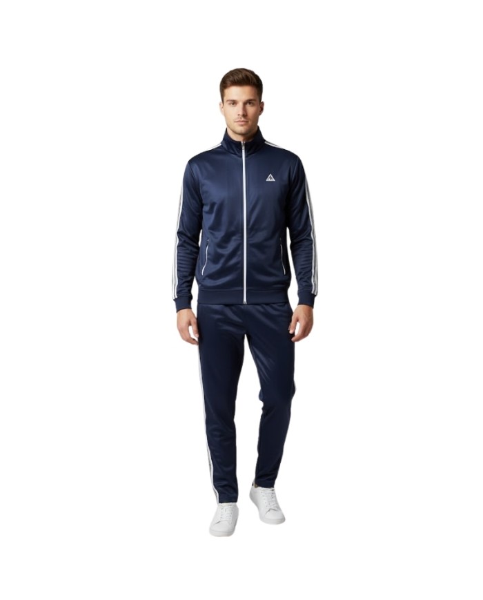 Tuta da Adulto Aki in Triacetato Full Zip Blu Bianco AKUAI25510DB
