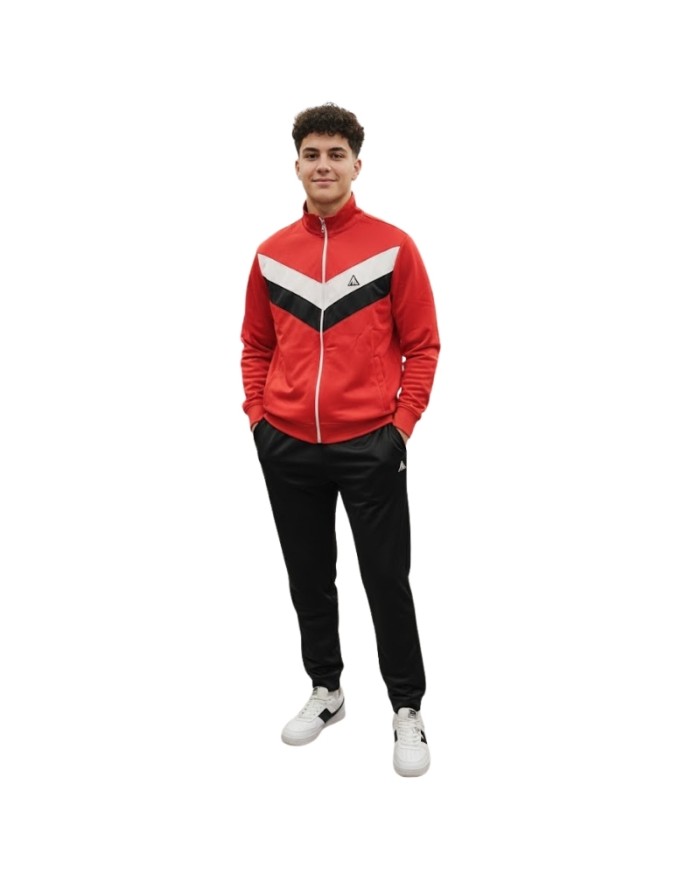 Tuta da Adulto Aki in Triacetato Full Zip Rosso Nero AKUAI25511