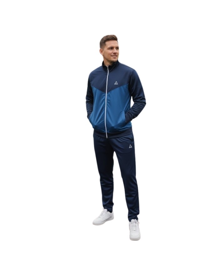 Tuta da Adulto Aki in Triacetato Full Zip Blu AKUAI25514DB