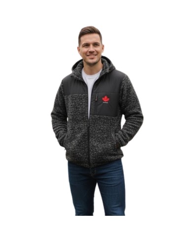 Felpa da Uomo Knit Pile Canada Trail Blu Full Zip CDUAI25725