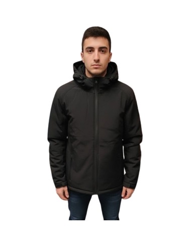 Giubbotto in Softshell con Cappuccio Sottozero Nero Adulto 10330