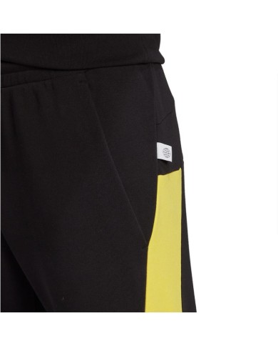 Pantalone da Uomo Adidas Badge of Sports Cotone Garzato Nero HU1517