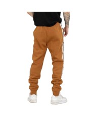 Pantalone da Uomo Champion Jogger Felpato con Tape Marrone 219096MS531