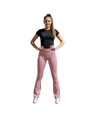 Leggins da Donna Special Sport Grigio a Costine Fitness Sport