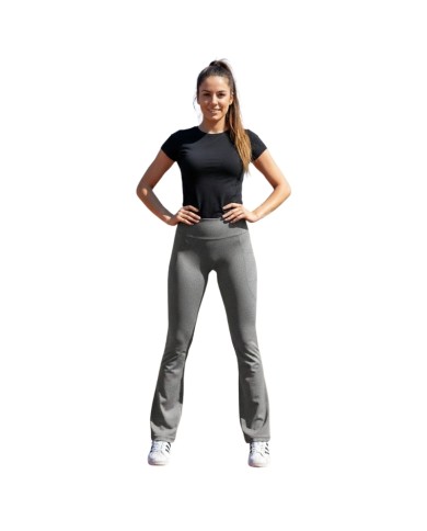 Leggins da Donna Special Sport Grigio a Costine Fitness Sport
