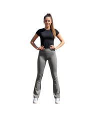 Leggins da Donna Special Sport Grigio a Costine Fitness Sport
