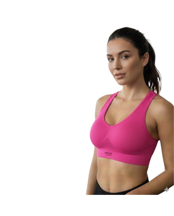 Top da Donna Special Sport Fucsia Fitness Running Sport