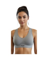 Top da Donna Special Sport Grigio Fitness Running Sport
