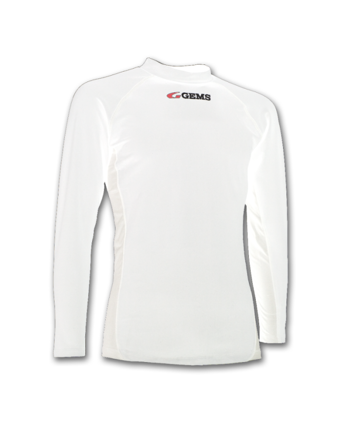 Maglia Termica Gems Omega Bianca Sport Calcio Running JG01