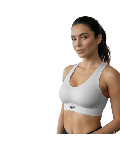 Top da Donna Special Sport Bianco Fitness Running Sport
