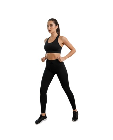 Leggins da Donna Vita Alta con Push Up Special Sport Nero Fitness Running