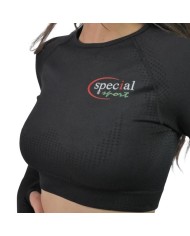 Maglia Corta Special Sport Manica Lunga Nera Fitness MAGLIAMLBK01