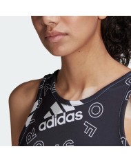 Top da Donna Adidas Bluv Q1 Fitness Palestra Canotta Nera HC9165