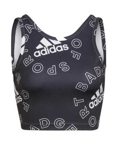 Top da Donna Adidas Bluv Q1 Fitness Palestra Canotta Nera HC9165