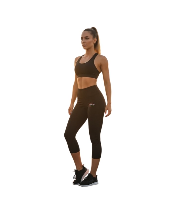 Leggings Donna Special Sport Nero Vita Alta Modellanti Elasticizzati per Palestra e Fitness