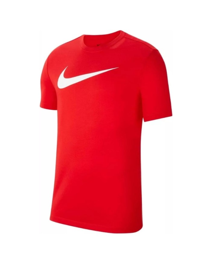 T-Shirt da Bambino Nike Dri-Fit Club 20 Swoosh Rossa Girocollo CW6941-657