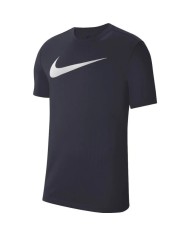 T-Shirt da Bambino Nike Dri-Fit Club 20 Swoosh Blu Girocollo CW6941-451