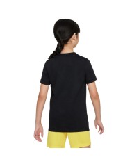 T-Shirt da Bambino Nike Dri-Fit Club 20 Swoosh Nera Girocollo CW6941-010