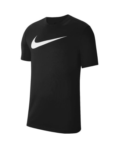 T-Shirt da Bambino Nike Dri-Fit Club 20 Swoosh Nera Girocollo CW6941-010