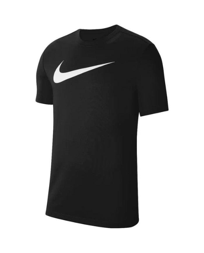 T-Shirt da Bambino Nike Dri-Fit Club 20 Swoosh Nera Girocollo CW6941-010