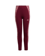 Leggings da Bambina Adidas Sea Tight Cotone Granata Ragazza HC3041
