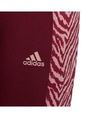 Leggings da Bambina Adidas Sea Tight Cotone Granata Ragazza HC3041