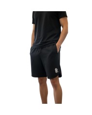 Bermuda Uomo in Cotone Garzato Nero Recycle Idol RS02