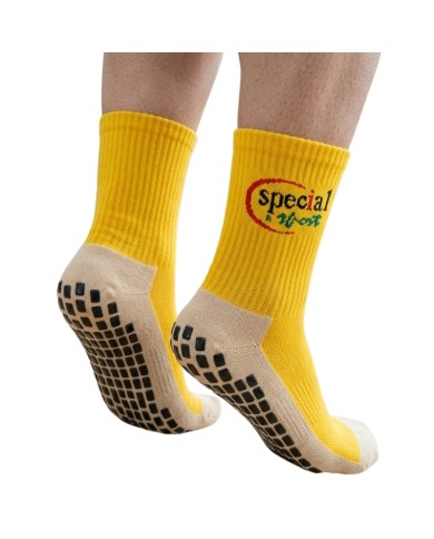 Calzini Antiscivolo Cotone Grip Special Sport Adulto Giallo