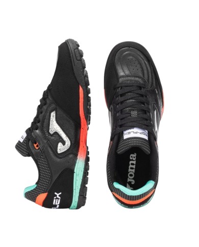 Scarpe da Calcetto Joma Top Flex 2501 Adulto Turf Pelle Nera TOPW2501TF