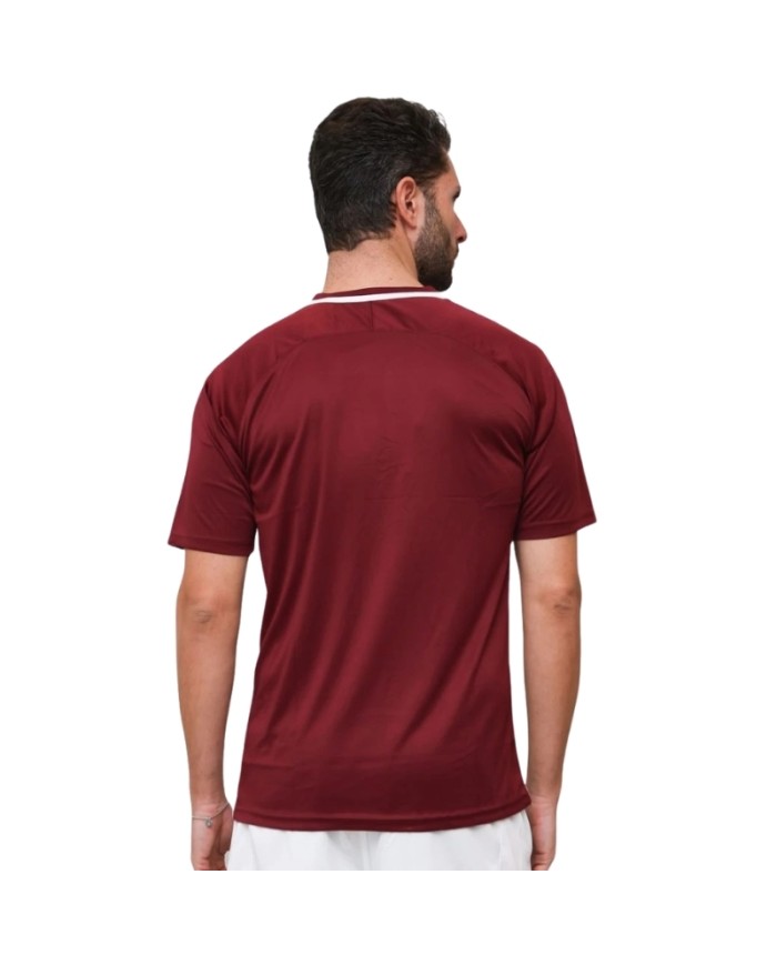 Maglia da Calcio Givova Dama MAC33 Padel Tennis Granata Bianco MAC330803