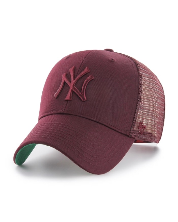 Cappello con Visiera '47 NY Yankees Tonal Branson Bordeaux BBRANS17CTPKM