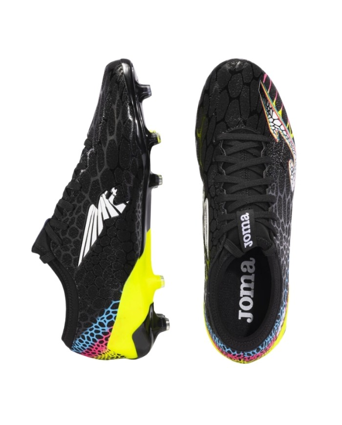 Scarpe da Calcio Joma Gol 2401 Adulto FG Nero Giallo GOLW2401FG