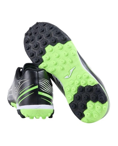 Scarpe da Calcetto Joma Propulsion Junior 2501 Nero Verde Turf PRJS2501TF