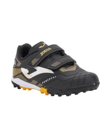 Scarpe da Calcetto Joma POJW2401TFV Powerful Jr 2401 Nere per Erba Sintetica