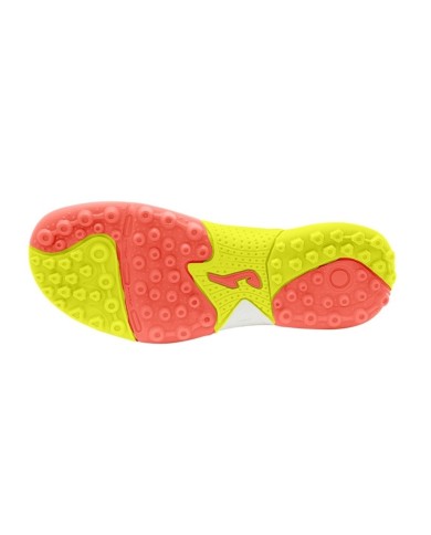 Scarpe da Calcetto Joma Toledo Jr 2102 Turf Bianco Giallo TOJW2102TF