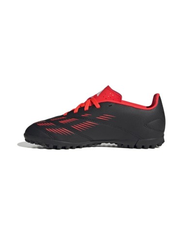 Scarpe da Calcetto Adidas Predator Club Tf Junior Turf Nero Rosso IG5437