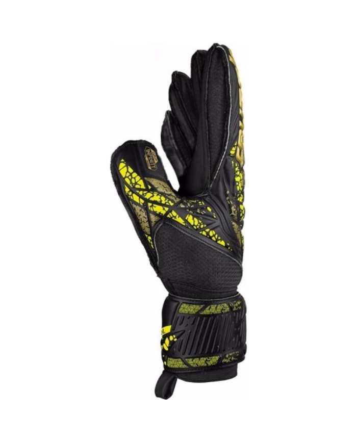 Guanto da Portiere Reusch Attrakt Infinity Finger Support Nero Oro 54707107739