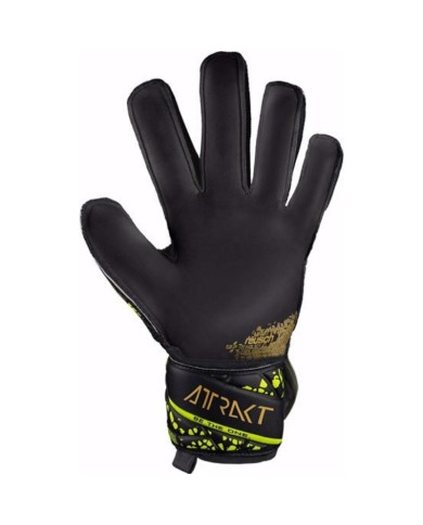 Guanto da Portiere Reusch Attrakt Infinity Finger Support Nero Oro 54707107739
