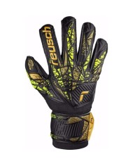 Guanto da Portiere Reusch Attrakt Infinity Finger Support Nero Oro 54707107739