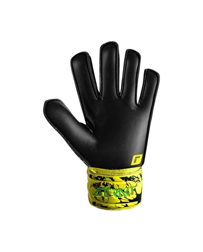 Guanti da Portiere Reusch Attrack Solid 53705152700 da Uomo Giallo Nero