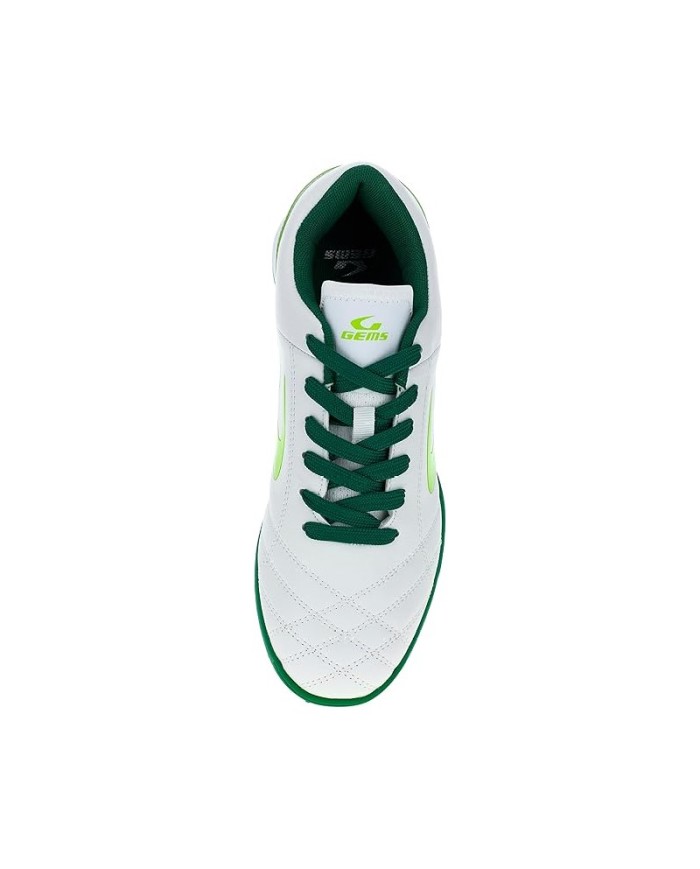 Scarpe da Calcetto Gems Torneo X Futsal Bianco Verde Acido TMF01-0313