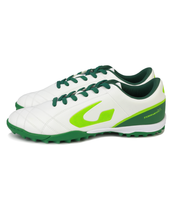 Scarpe da Calcetto Gems Torneo X Futsal Bianco Verde Acido TMF01-0313